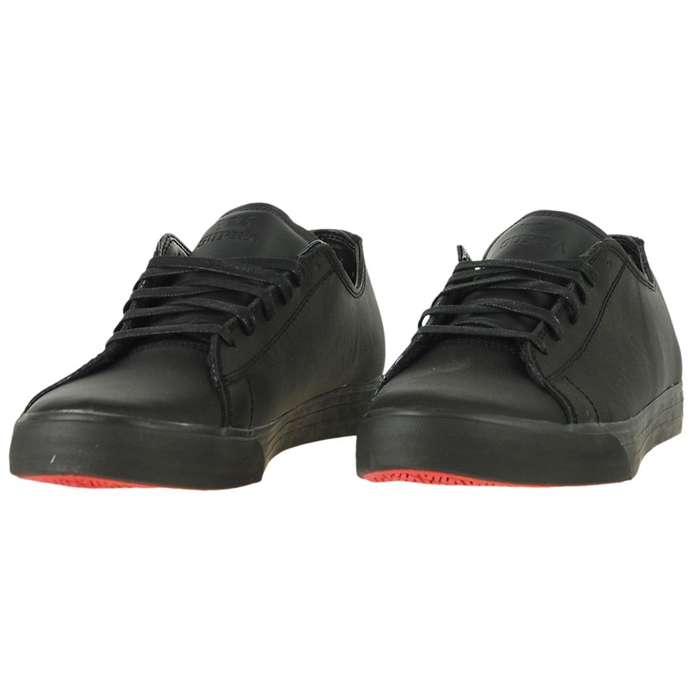 Baskets Basses Supra Thunder Low Noir Red Carpet Tuf Homme | UAB-12093186